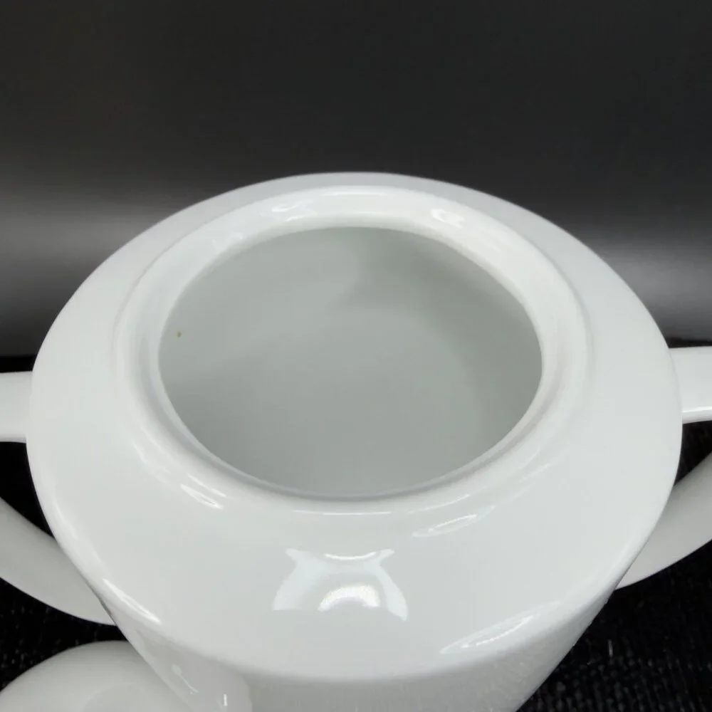 Restoration Hardware RH‎ Sugar Bowl Container White Porcelain With Lid Ceramic